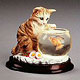 Cat Figurine Collectibles,Music Box, Cat Clocks, Cat Sculptures,Cat Figurines