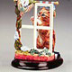 Cat Clock Collectibles,Music Box, Cat Clocks, Cat Sculptures,Cat Figurines