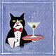 Cat Napkin Cat 
Teapot, Jars, Saucers, Bowls, Plates