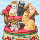 Cat Queen Collectibles,Music Box, Cat Clocks, Cat Sculptures,Cat Figurines