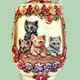 Musician Cat 
Birdcage Planter