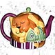 Sleeping Cat 
Teapot Sleeping
 Cat Teapot